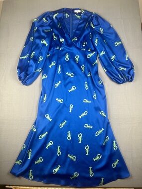 Never Fully Dressed cobalt blue Lobster Maxi
Size: 12
